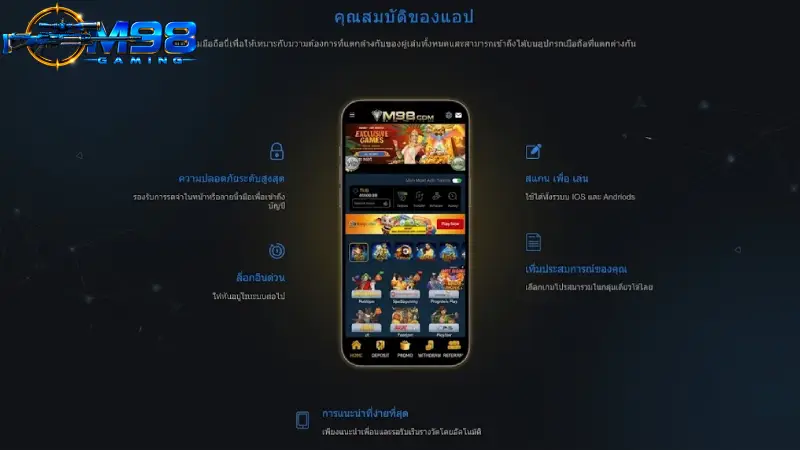 จุดเด่นของการใช้งานผ่านแอปพลิเคชัน