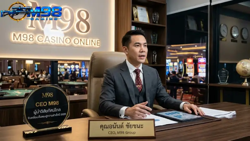 CEO M98 ผู้นำวิสัยทัศน์ไกล ขับเคลื่อนเว็บตรงสู่สากล 2026