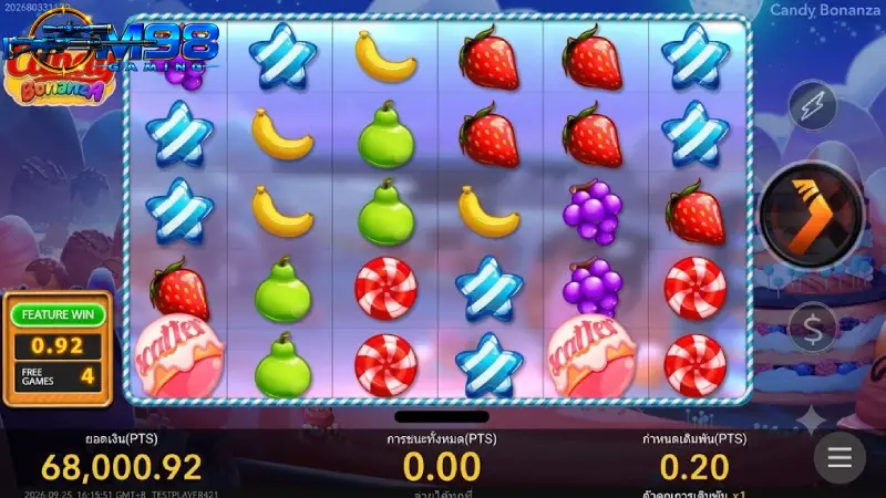 ขั้นตอนการเข้าเล่น Candy Bonanza M98 ผ่านระบบอัตโนมัติใน 4 ขั้นตอน
