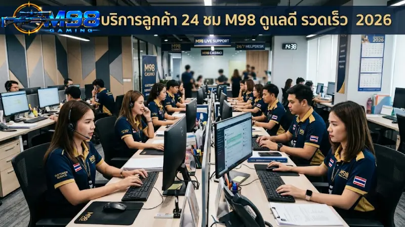 ติดต่อฝ่ายบริการลูกค้า 24 ชม M98 ดูแลดี รวดเร็ว 2026